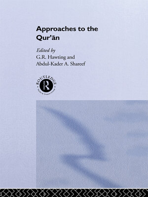 cover image of Approaches to the Qur'an